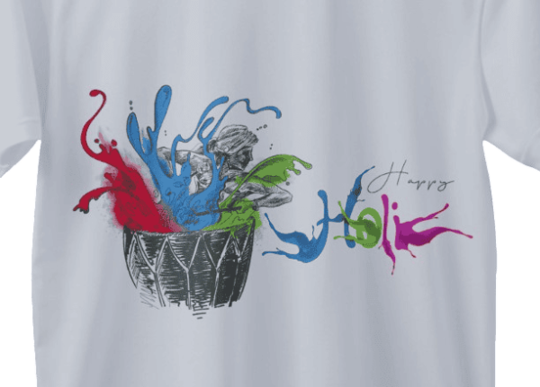 Happy Holi Design T-Shirt