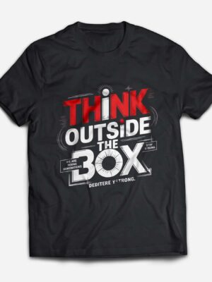 Think Outside The Box Design T-Shirt