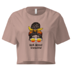 Black, Blessed & Beautiful Cropped T-Shirt Design