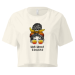 Black, Blessed & Beautiful Cropped T-Shirt Design
