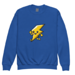 Energetic Lightning Bolt Character Sweatshirt
