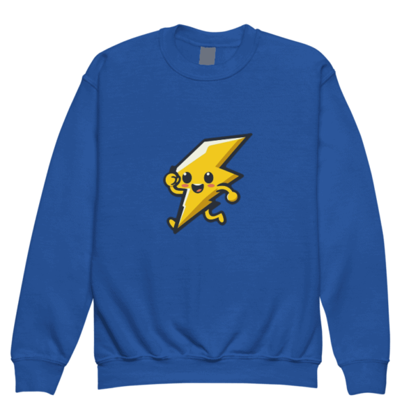 Energetic Lightning Bolt Character Sweatshirt