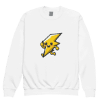 Energetic Lightning Bolt Character Sweatshirt