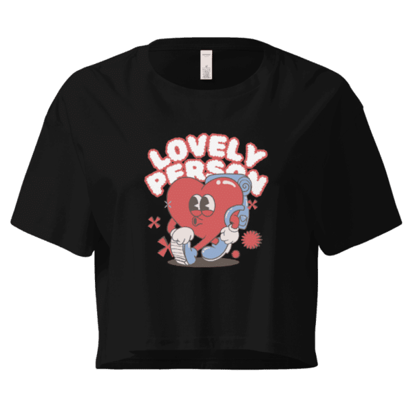 Lovely Person Cropped T-Shirt Design