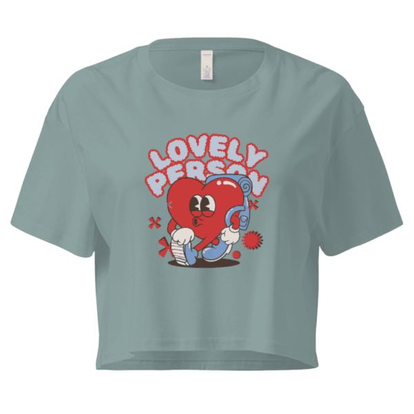 Lovely Person Cropped T-Shirt Design