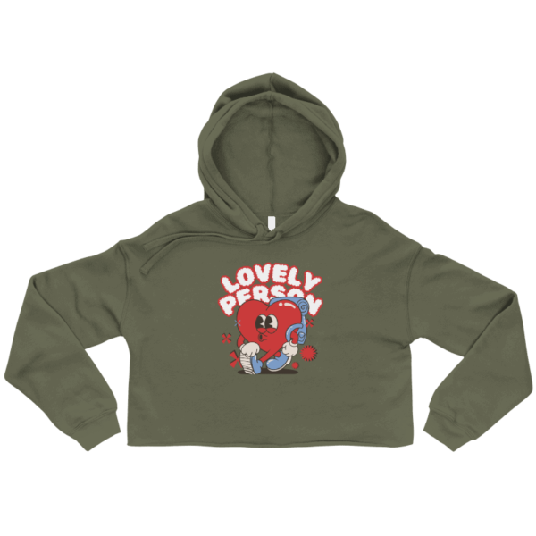Lovely Person Cropped Hoodie Design