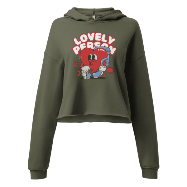 Lovely Person Cropped Hoodie Design