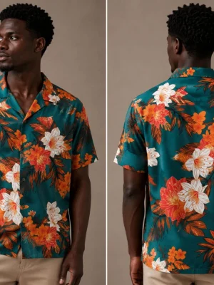 Emerald Hibiscus Resort Shirt