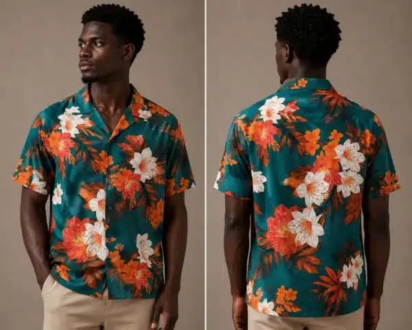 Emerald Hibiscus Resort Shirt
