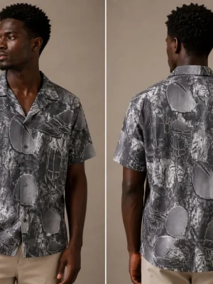 Shadow Smoke Distressed Shirt