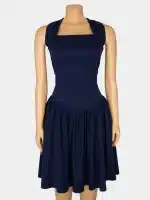 Navy blue Reva Halter Dress