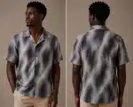 Monochrome Marble Textural Shirt