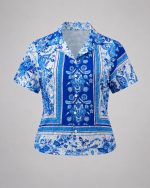 Ocean blue vintage shirt